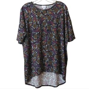 LuLaRoe Multicolor Paisley Irma Top Size XS NWT